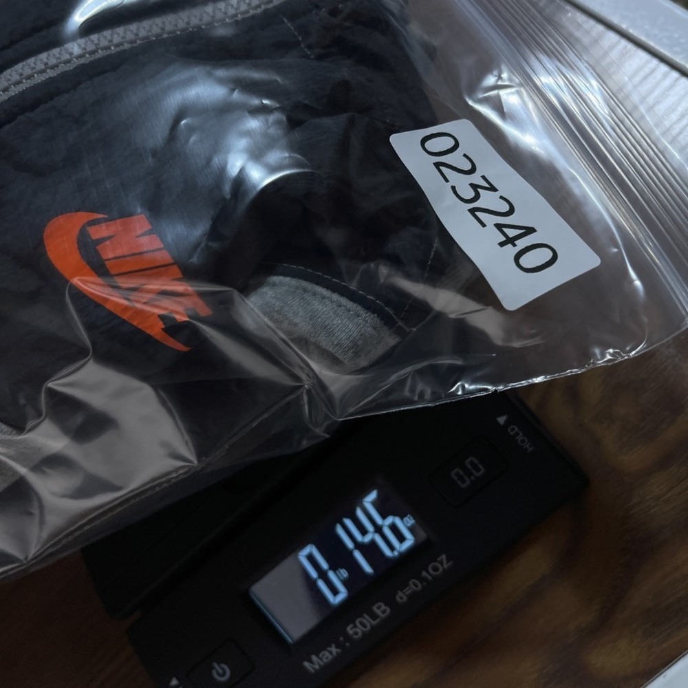 Nike Hoodie in Gray with Black Accents and Orange Logo - Picture 13 of 13